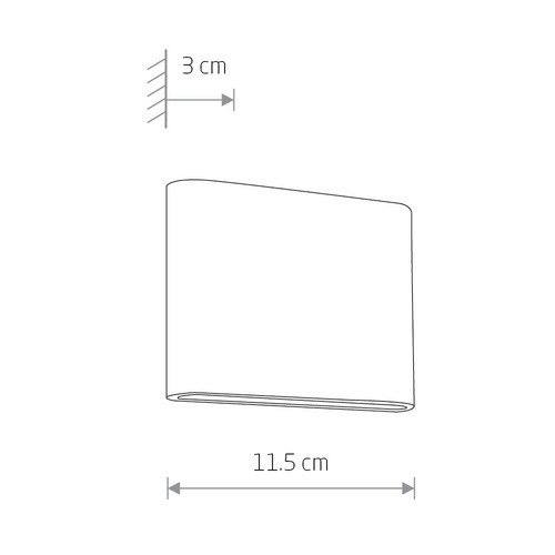 Уличный настенный светодиодный светильник Nowodvorski Semi Led Graphite 6775