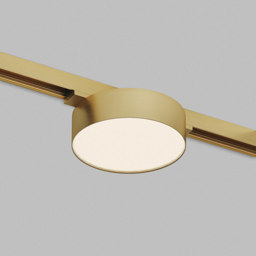 DK5962-SB Светильник трековый SHINE FLOW ZigBee, 48В, 8Вт, 2700-6000K, IP20, сатин. латунь, алюминий