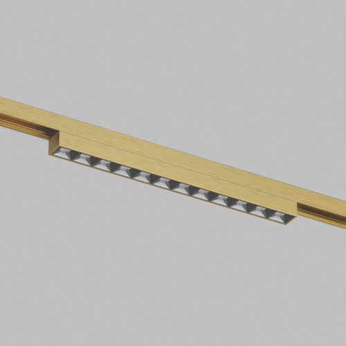 DK5971-SB Светильник трековый SHINE GRILL ZigBee, 48В, 10Вт, 2700-6000K, IP20, сатин. латунь, алюминий