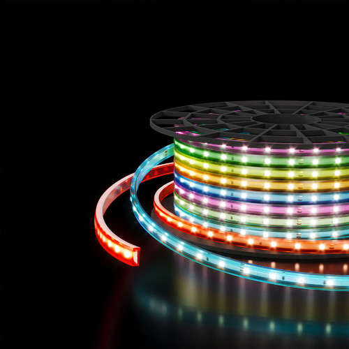 Светодиодная лента 220 В 11 Вт/м 60 Led/м 5050 IP65, RGB, 50 м Лента светодиодная 220V 11W 60Led 5050 IP65 мульти, 50 м