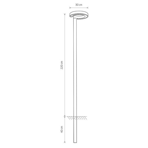 Уличный светодиодный светильник Nowodvorski Pole Led Graphite 9185