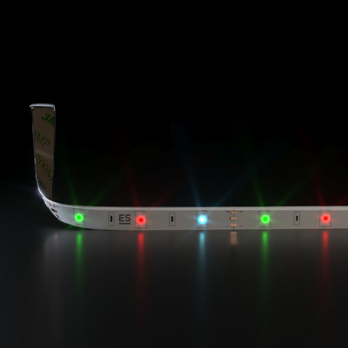 Светодиодная лента 12 В 7,2 Вт/м 30 Led/м 5050 IP65, мультиколор, 5 м Лента светодиодная 12V 7,2W 30Led 5050 IP65 RGB, 5м