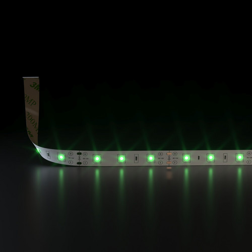Светодиодная лента 12 В 4,8 Вт/м 60 Led/м 2835 IP20, зеленый, 5 м Лента светодиодная 12V 4,8W 60Led 2835 IP20 зеленый, 5м
