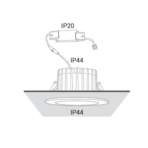 Встраиваемый светильник Nowodvorski Kea Led White/Chrome 8773