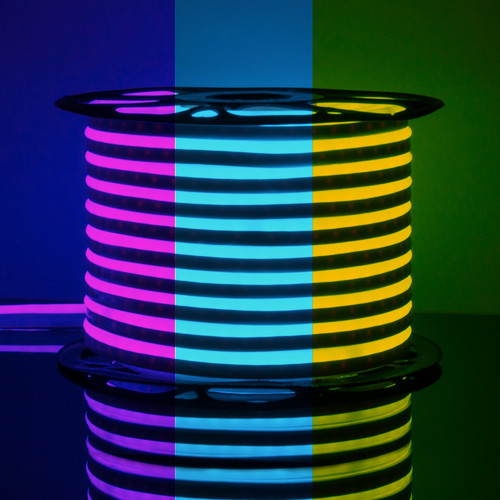 Светодиодный гибкий неон 220 В 12 Вт/м 80 Led/м 5050 IP67, односторонний RGB, 50 м Гибкий неон 220V 12W 80Led 5050 IP67 односторонний RGB, 50 м