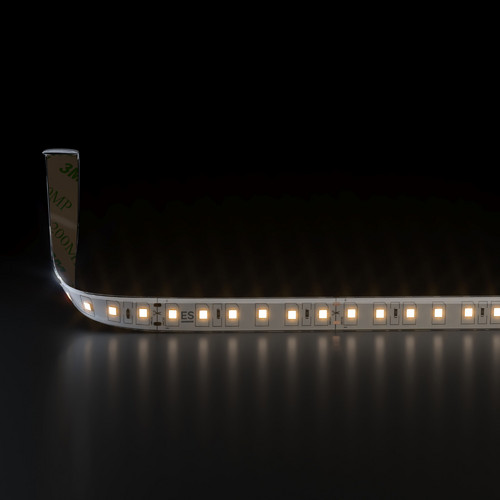 Светодиодная лента 24 В 9,6 Вт/м 120 Led/м 2835 IP65, теплый белый 3300K, 5 м Лента светодиодная 24V 9,6W 120Led 2835 IP65 теплый белый, 5м