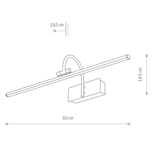 Подсветка для картин Nowodvorski Giotto Led M Antique Brass 8170