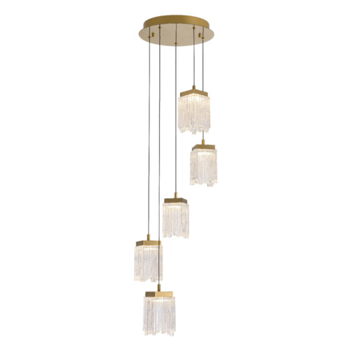 Подвесной светильник MD25020403-5A2 Satin gold