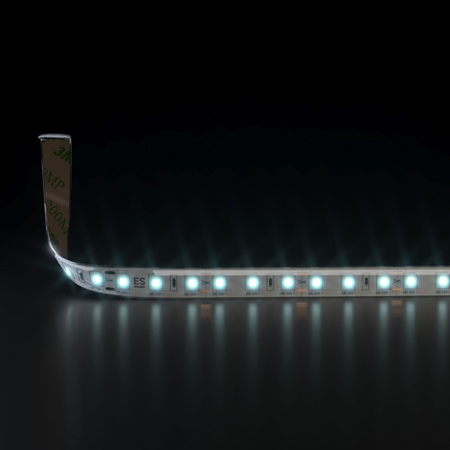 Светодиодная лента 12 В 9,6 Вт/м 120 Led/м 2835 IP65, холодный белый 6500K, 5 м Лента светодиодная 12V 9,6W 120Led 2835 IP65 холодный белый, 5м