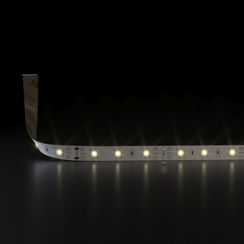 Комплект светодиодной ленты 12 В 4,8 Вт 60 Led/м 2835 IP20, теплый белый 3300K, 5 м Набор светодиодной ленты 12V 4,8W 60Led 2835 IP20 теплый белый, 5м