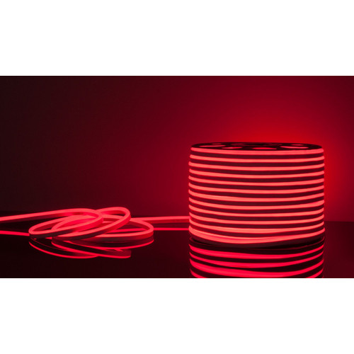 Светодиодный гибкий неон 220 В 9.6 Вт/м 120 Led/м 2835 IP67, односторонний красный, 50 м Гибкий неон 220V 9,6W 120Led 2835 IP67 односторонний красный, 50м