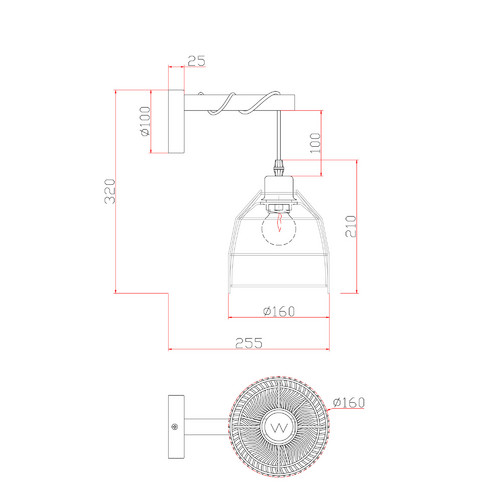 Настенный светильник (бра) Freya FR5334WL-01B