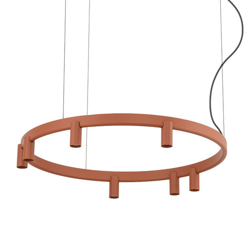 Подвесная люстра Nowodvorski Серия Fourty Round VII (Форти Раунд Севен) Цвет Terracotta (Терракот) арт. 12418
