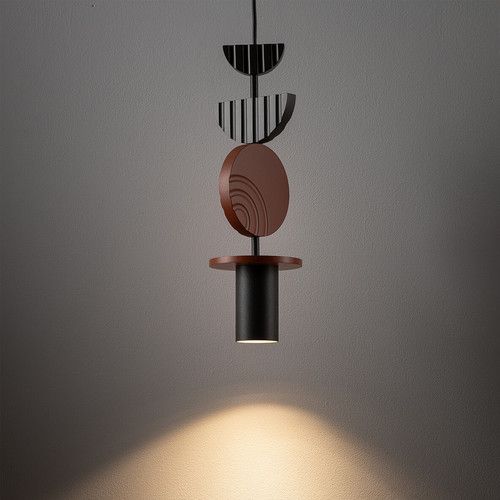 Подвесная люстра Nowodvorski Серия Drops (Дропс) Цвет Umbra gray/Terracotta (Темно-серый/Терракот) арт. 11196