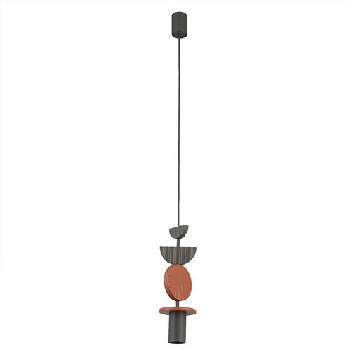 Подвесная люстра Nowodvorski Серия Drops (Дропс) Цвет Umbra gray/Terracotta (Темно-серый/Терракот) арт. 11196