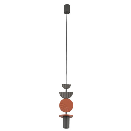 Подвесная люстра Nowodvorski Серия Drops (Дропс) Цвет Umbra gray/Terracotta (Темно-серый/Терракот) арт. 11196