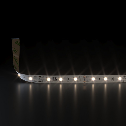 Светодиодная лента 24 В 4,8 Вт/м 60 Led/м 2835 IP20, теплый белый 3300K, 5 м Лента светодиодная 24V 4,8W 60Led 2835 IP20 теплый белый, 5м