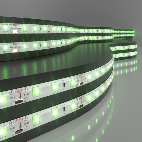 Светодиодная лента 12 В 4,8 Вт/м 60 Led/м 2835 IP65, зеленый, 5 м Лента светодиодная 12V 4,8W 60Led 2835 IP65 зеленый, 5м