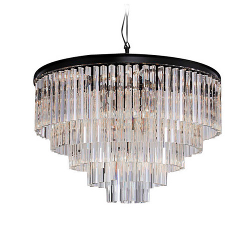 Люстра Odeon 10A black/clear