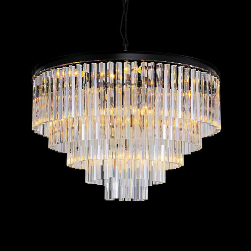 Люстра Odeon 10A black/clear