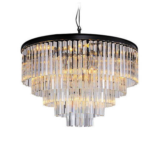 Люстра Odeon 10A black/clear