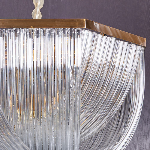Люстра Murano L12 brass/clear