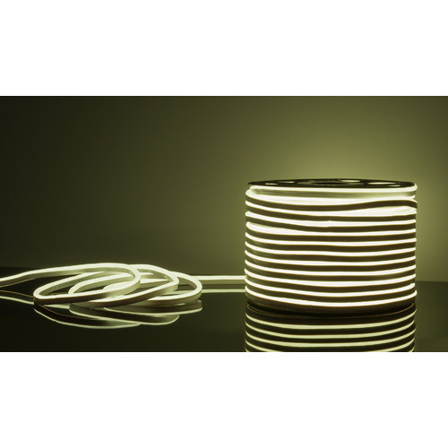 Светодиодный гибкий неон 220 В 9,6 Вт/м 120 Led/м 2835 IP67, односторонний холодный белый 6500К, 50 м Гибкий неон 220V 9,6W 120Led 2835 IP67 односторонний холодный белый, 50 м