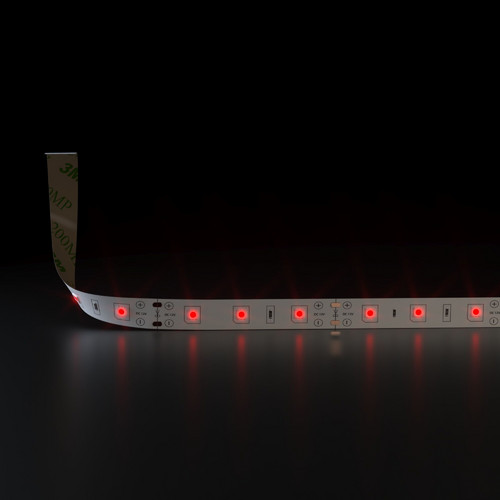Светодиодная лента 12 В 4,8 Вт/м 60 Led/м 2835 IP20, красный, 5 м Лента светодиодная 12V 4,8W 60Led 2835 IP20 красный, 5м