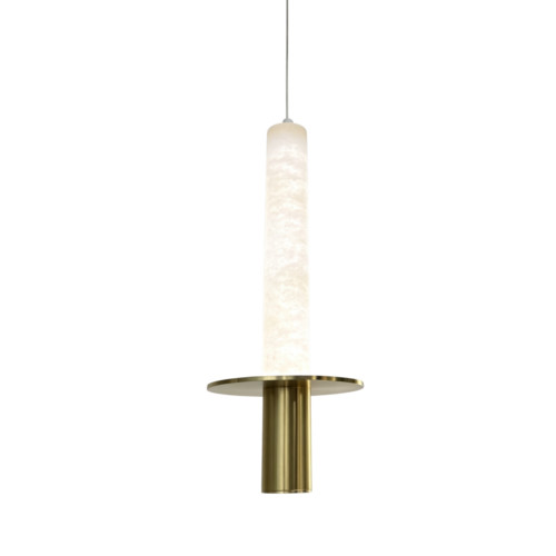 Подвесной светильник 5142P/1 Brass / White Alabaster