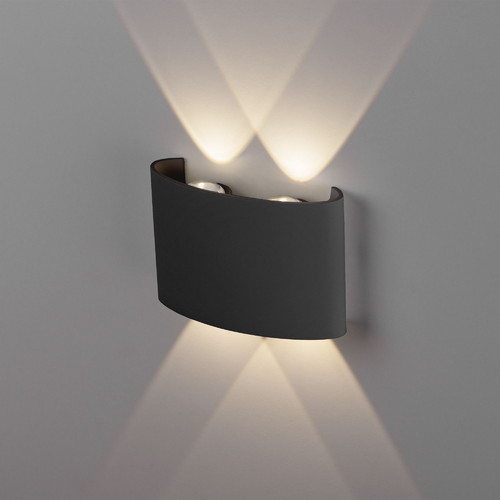 Пылевлагозащищенный светодиодный светильник Twinky Double чёрный IP54 1555 TECHNO LED