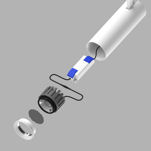 075606 Светильник STELLA для трековых систем Barra/Quattro LED 5W 314LM/185LM 3G БЕЛЫЙ 4000K