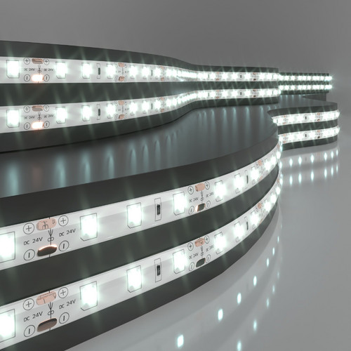 Светодиодная лента 24 В 4,8 Вт/м 60 Led/м 2835 IP65, холодный белый 6500K, 5 м Лента светодиодная 24V 4,8W 60Led 2835 IP65 холодный белый, 5м