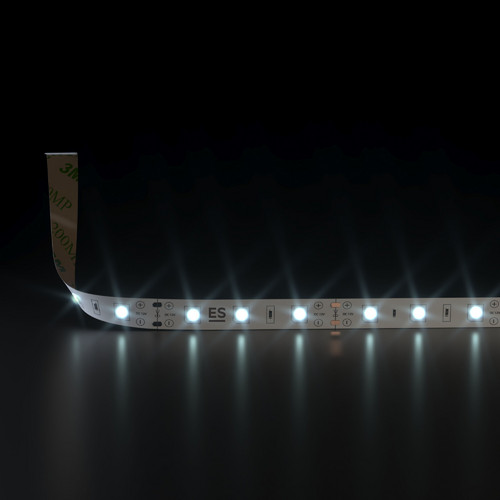 Светодиодная лента 12 В 4,8 Вт/м 60 Led/м 2835 IP20, холодный белый 6500К, 5 м Лента светодиодная 12V 4,8W 60Led 2835 IP20 холодный белый, 5м