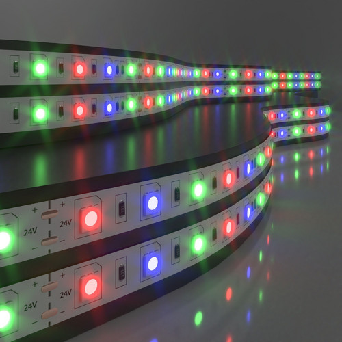 Светодиодная лента 24 В 14,4 Вт/м 60 Led/м 5050 IP20, RGB, 5 м Лента светодиодная 24V 14,4W 60Led 5050 IP20 RGB, 5м