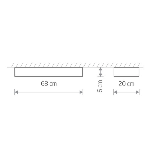 Потолочный cветильник Nowodvorski Soft Ceiling Led 60x20 Graphite 7526