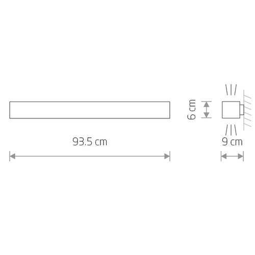 Настенный светильник Nowodvorski Soft Wall Led 90x6 Graphite 7534