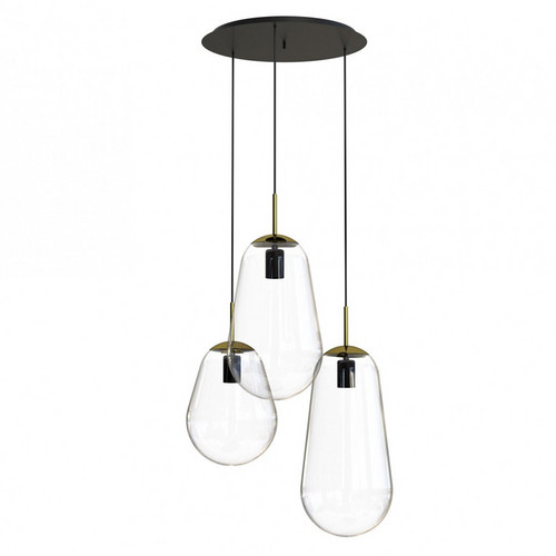 Подвесная люстра Nowodvorski Pear Transparent/Brass 7794