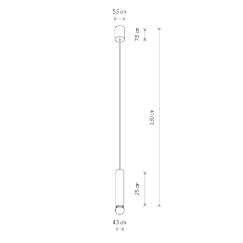 Подвесной светильник Nowodvorski Baton Brass/Black 7851