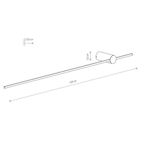 Настенный светильник Nowodvorski Saber Led L Black 10314
