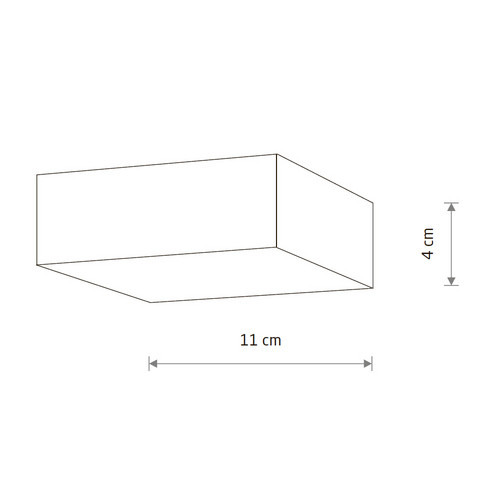 Потолочный cветильник Nowodvorski Lid Square Led Black 10424