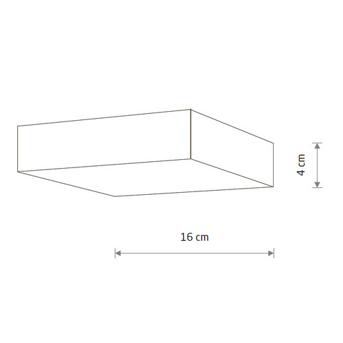 Потолочный cветильник Nowodvorski Lid Square Led White 10421