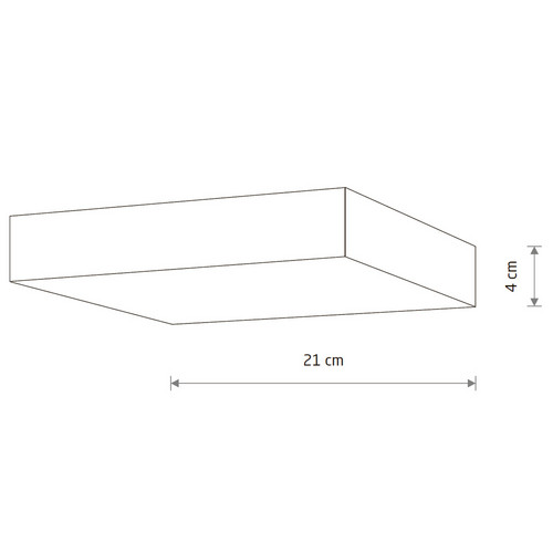 Потолочный cветильник Nowodvorski Lid Square Led White 10422