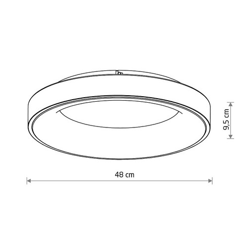 Потолочный cветильник Nowodvorski Nikki Round Led White 11207